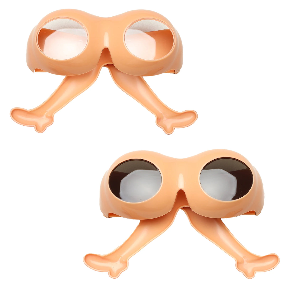 Novelty Leg And Buttocks Sunglasses Prank Party Props Nude Leg Red High Heels Plastic Lens Quirky Glasses for Adding Funny