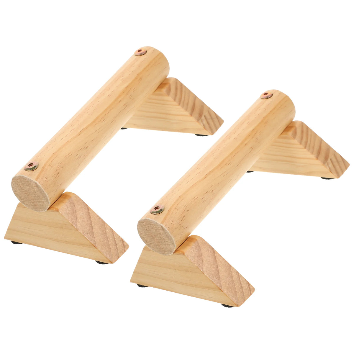 Wooden Push-up Bar Gym Equipment Household Exercise Non-slip Mat Press-up Device