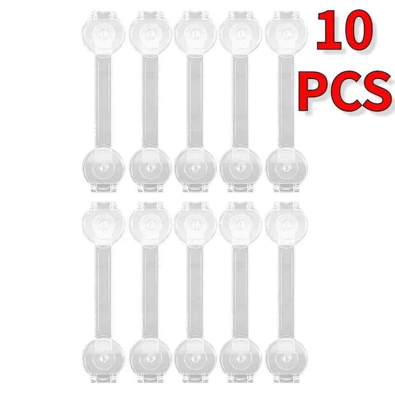 5/10Pcs Baby Cabinet Locks Strap Drawer Lock Child Anti-opening Refrigerator Lock Home Baby Anti-pinch Safety Protection Buckle