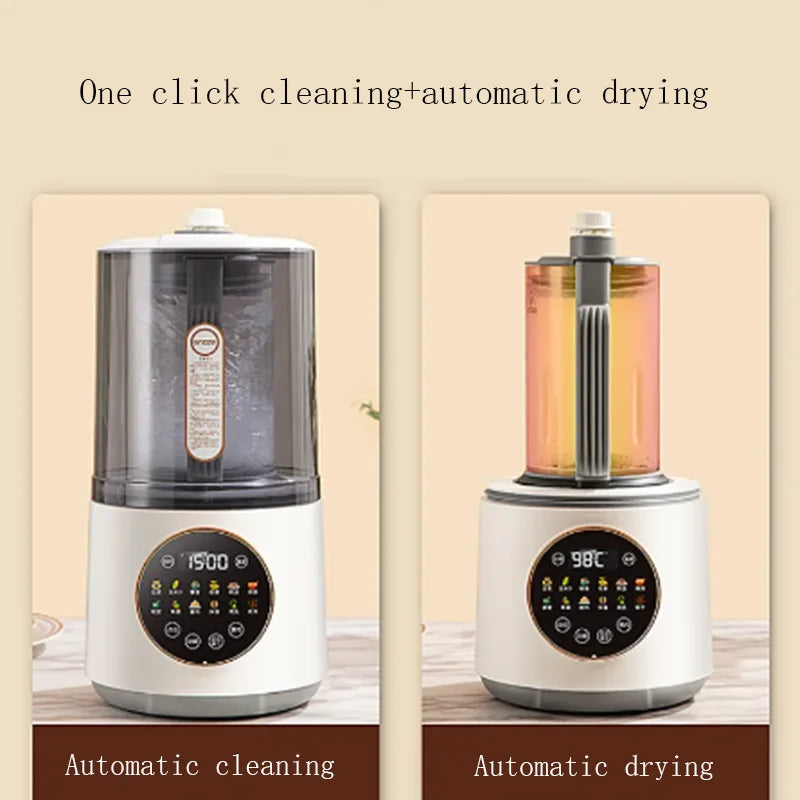 Wall Breaking Household Heating Full-automatic Soybean Milk Machine Bass Health Care Cooking Multi-function Juicer