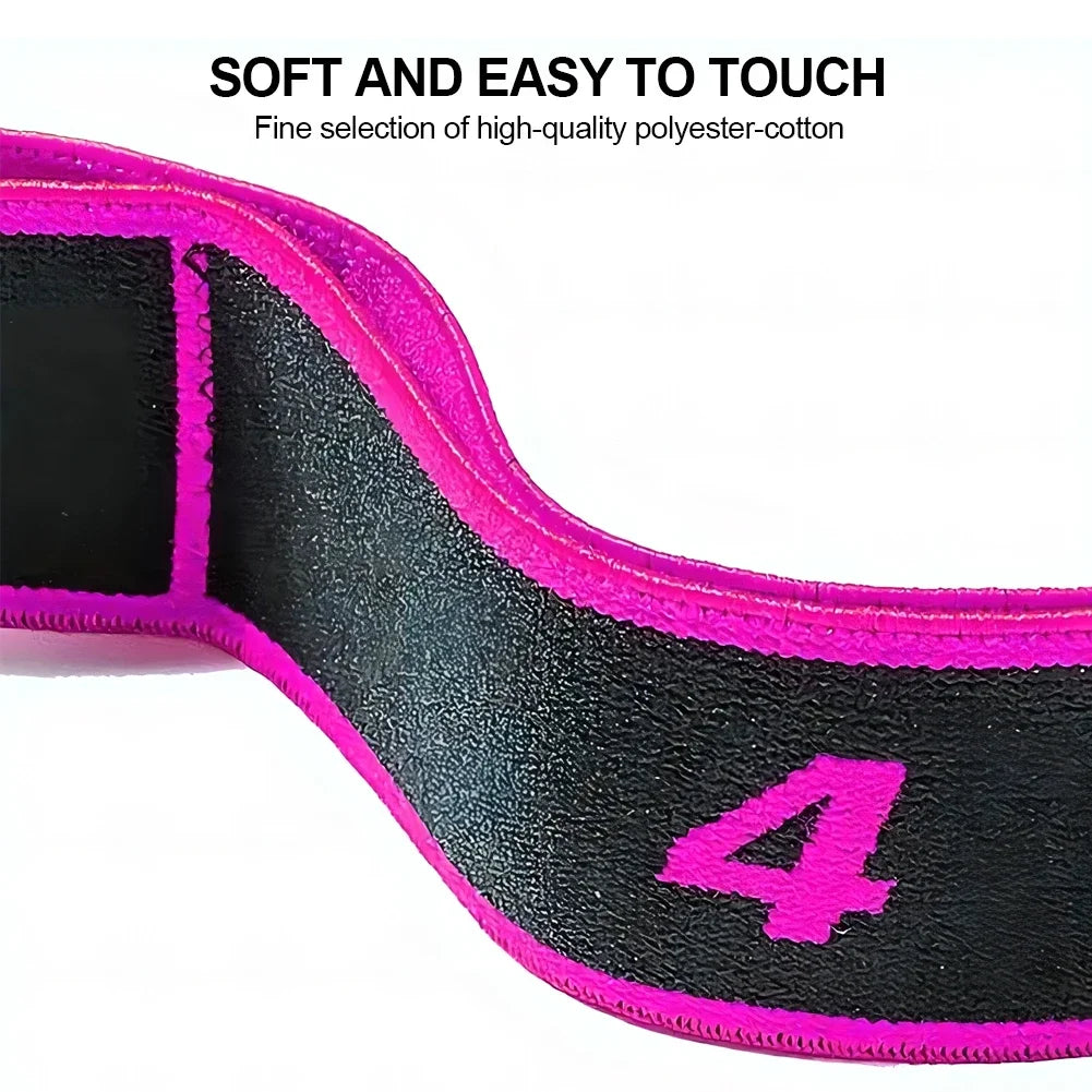 Fitness Exercise Women Man Latin Dance Elastic Stretch Belt With Number Exercise Pull Strap Sports Yoga Resistance Band