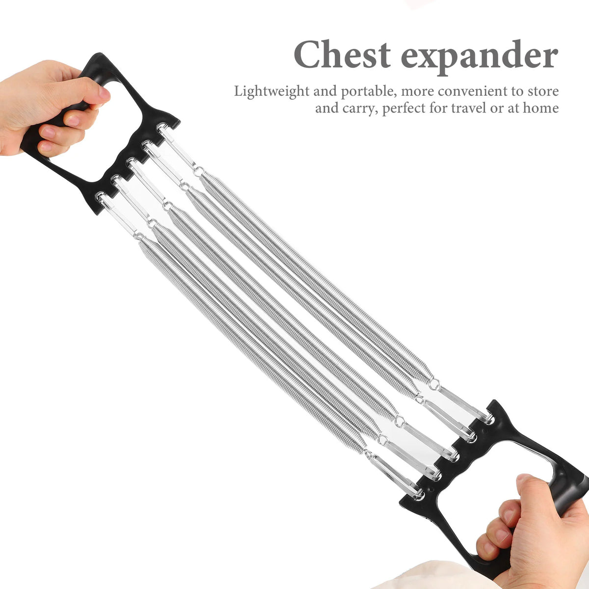 Tool Spring Chest Expander Fitness Resistance Band Handle Waist Trainer for Men Plastic Steel Exercise