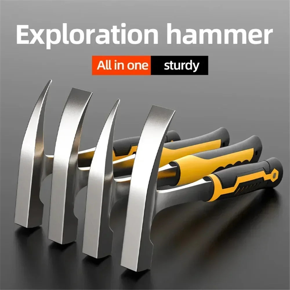 Professional Claw Hammer High Carbon Steel Geological  Hammer Integrated Forging Multifunctional Hardware Tool for Carpenter