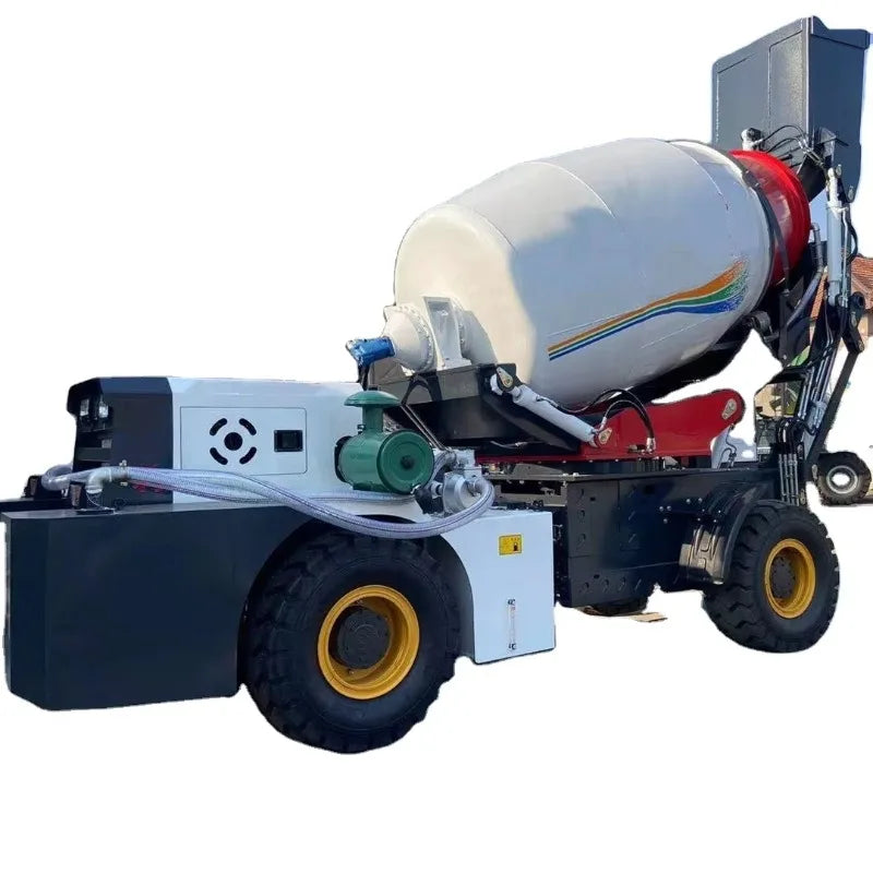 Construction Machinery Tractor 2.6Cbm Mini Concrete Pump Truck Self-Loading Concrete Mixer Driven Cement Mixer