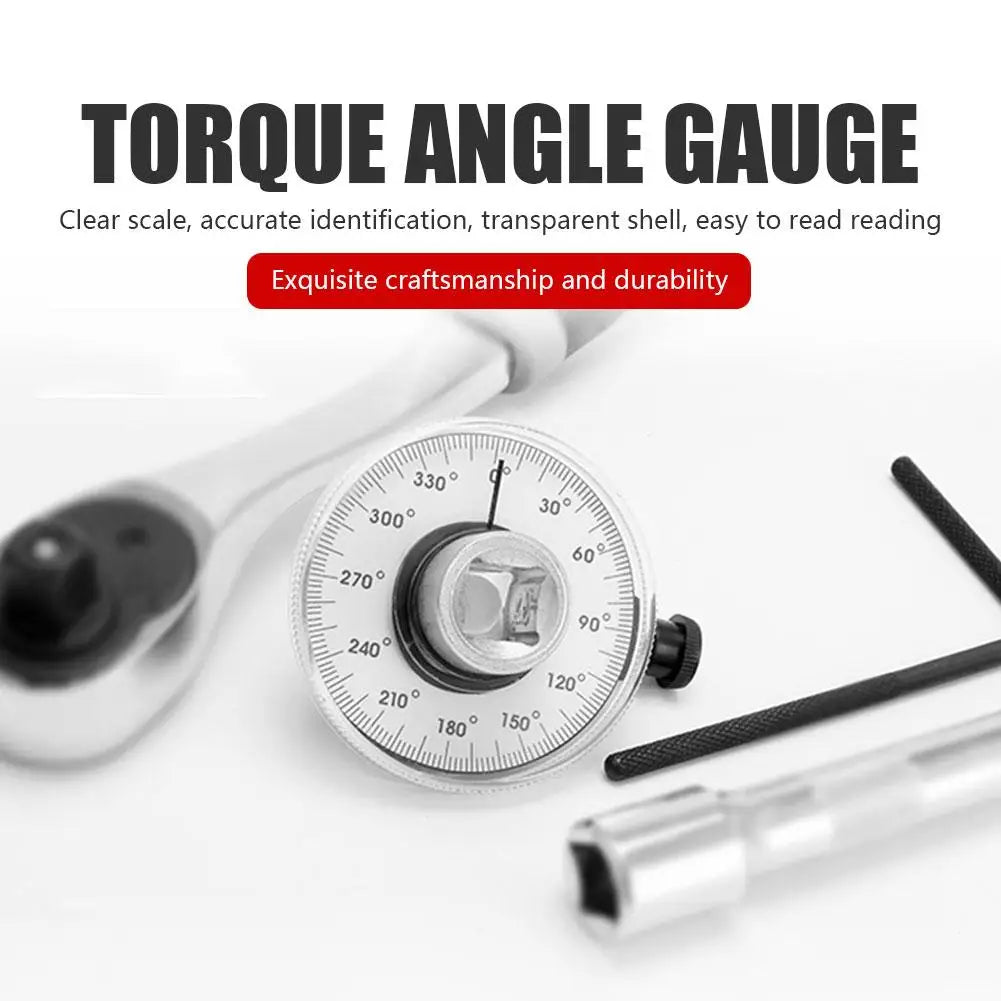 2024 NEW Torque Wrench Torquemeter Dial Hand Tool Calibrated In Degrees Auto Service Equipment Automotive Tools
