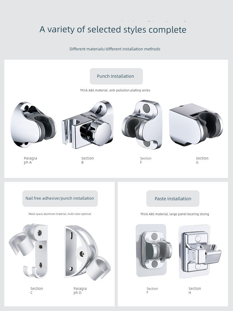 Fixed Seat Shower Head Old-Fashioned Screw Shower Bracket