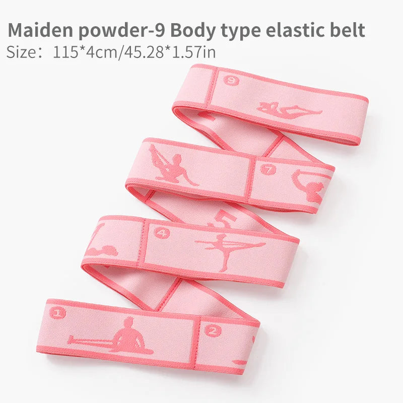8/9 Loops Children Upgrade Pattern Guide Digital Resistance Elastic Band for Dance, Gymnastics, Ballet rubber band for training