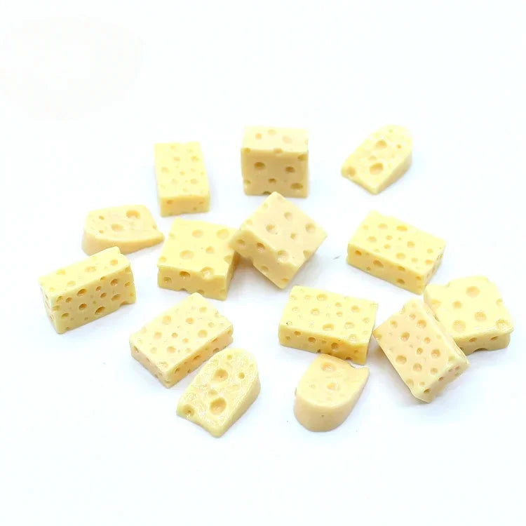 10pcs Artificial Foods Simulated Mini DIY Home Decor Creative Cheese Earring Vegetables Toys Resin Party Supplies Accessories