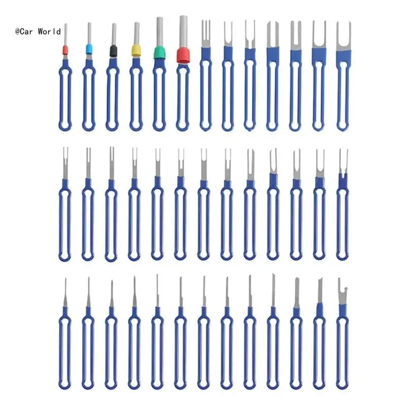 Multipurpose Automotive Terminal Removal Set, Electrical Pin Extractor Release Puller Tool for Car Connector Service 6XDB