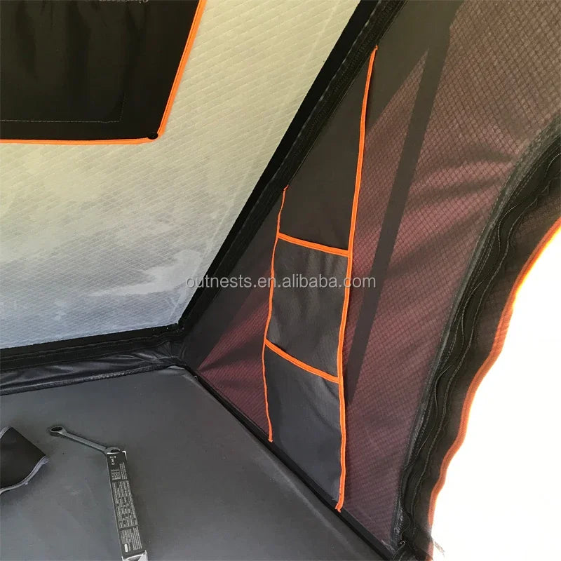 Custom Car Roof Top Tent Outdoor Folding Camping Truck Rooftop Tent For SUV Pickup Trailer With Aluminum Hard Shell Cover