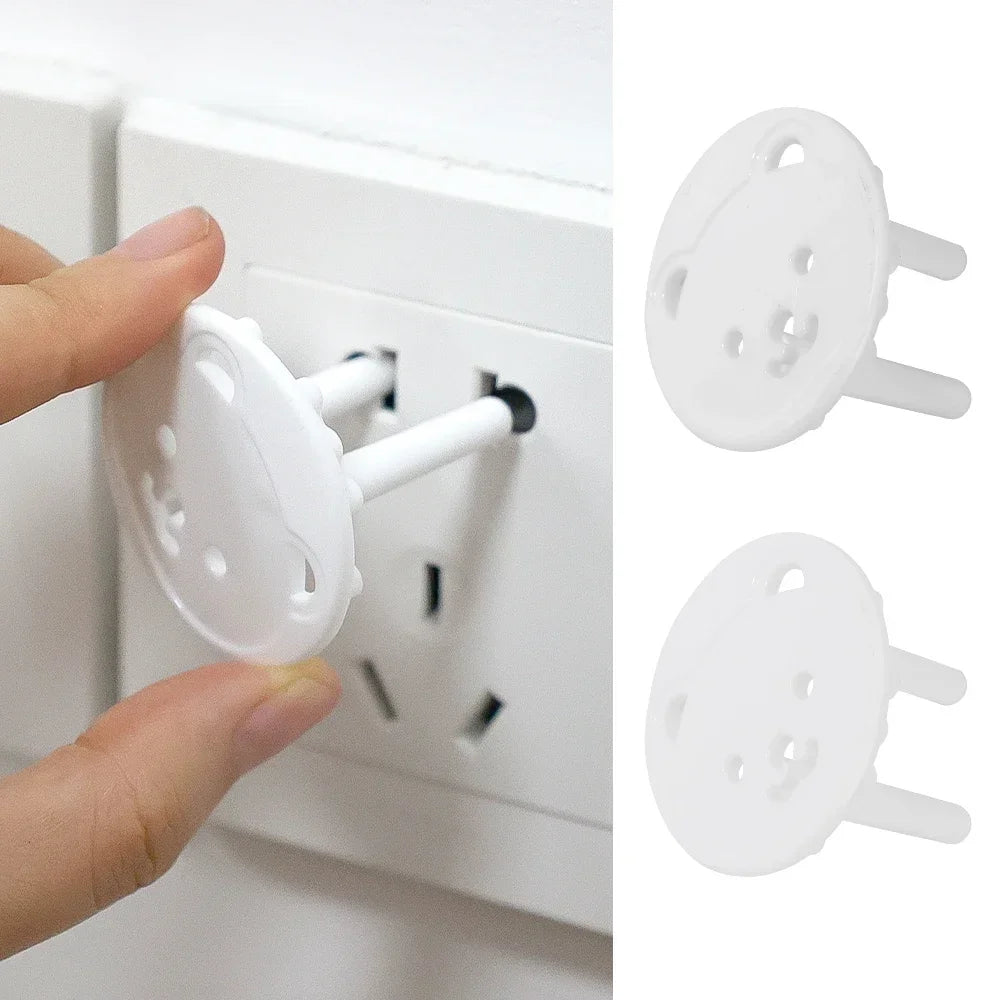 4/8pcs Twin Jack Power Socket Protection Covers Anti-electric Shock Switch Safety Plug Protective Cover Baby Safety Supplies