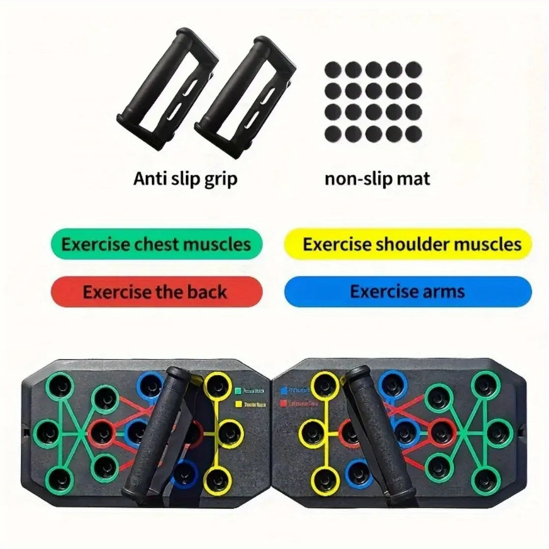 Multifunctional 28-Hole Push-Up Board Portable Push Up Fitness Equipment Strength Multiple Angles Gym Training Equipment