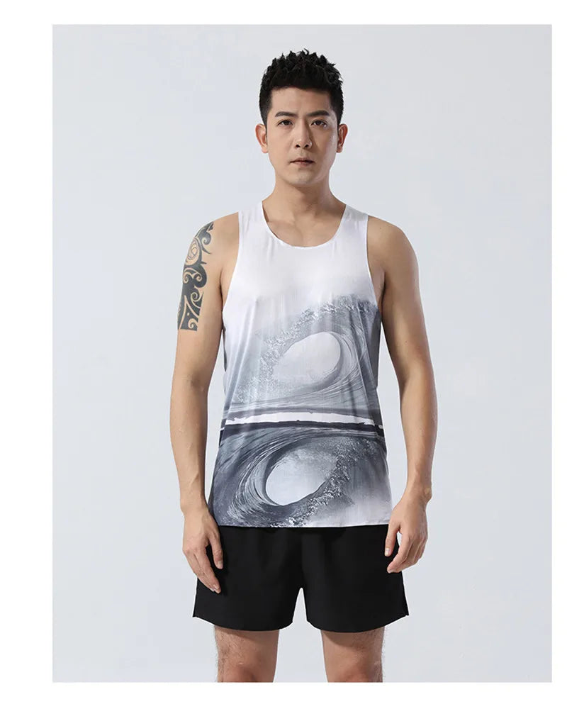 Adult Men Women Running Hiking Shirts Tight Gym Tank Top Fitness Marathon T-shirts Sport Exercise Basketball Vest Clothes B26