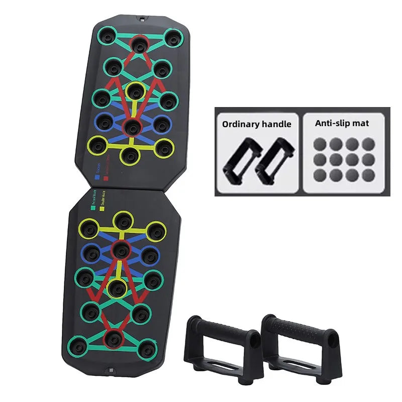 Multifunctional 28-Hole Push-Up Board Portable Push Up Fitness Equipment Strength Multiple Angles Gym Training Equipment