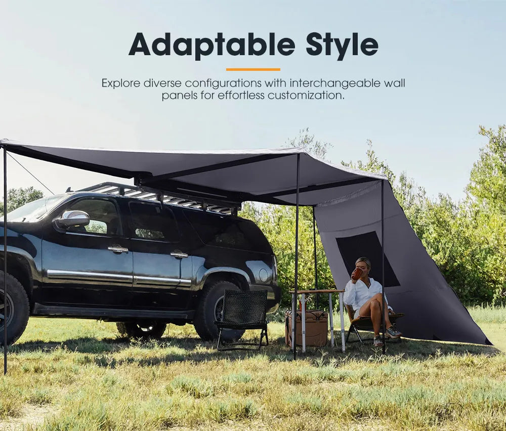 Awning 4WD 4x4 Offroad Camping Free-standing Car Side 270 Degree Awning With Side Wall