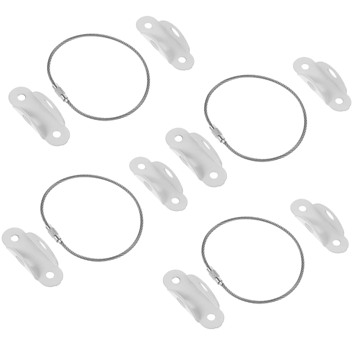 4 Sets Furniture Fall Preventer Baby Proofing Kit Anchors to Wall for Dresser Strap Safety Bookcase Anti Tip Straps