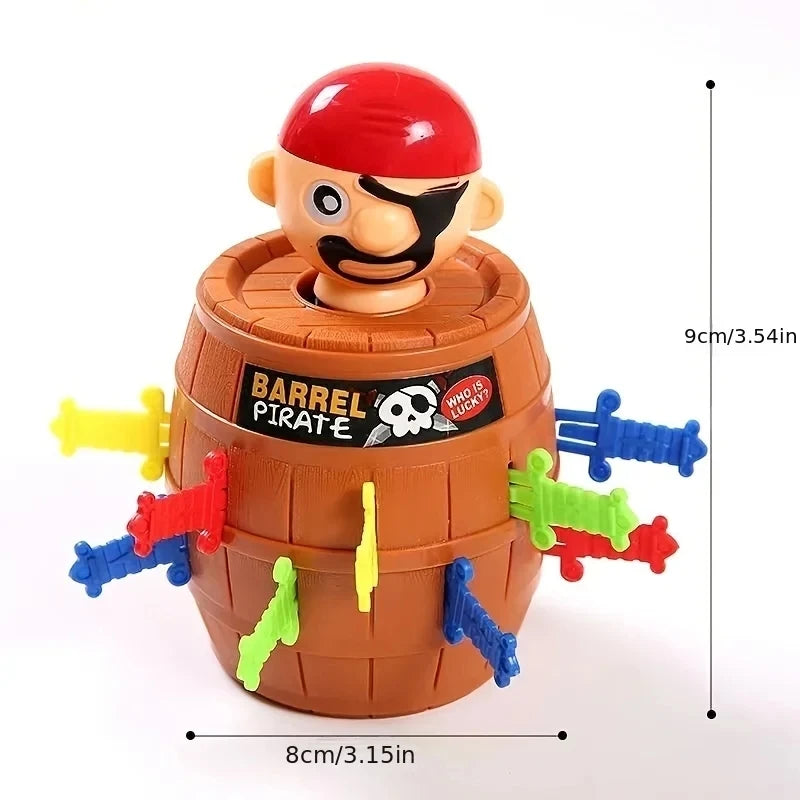 New Funny Pirate Barrel Toys Lucky Game Jumping Pirates Bucket Sword Stab Pop Up Tricky Toy Family Jokes For Child Kid Gift