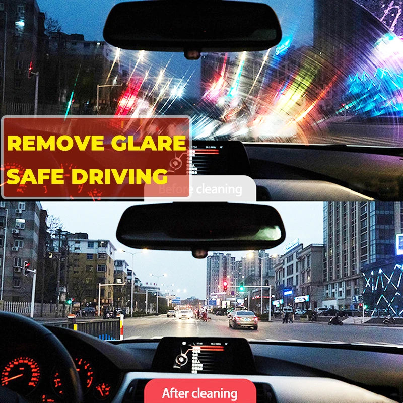 Glass Hard Water Spot Remover Heavy Oil Film Cleaner Paste Deep Cleaning for Bathroom Auto Windshield Car Care Accessorie