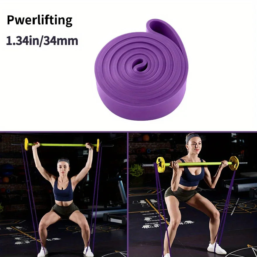 Heavy Duty Latex Resistance Band Exercise Elastic Band For Sport Strength Pull Up Assist Band Workout Pilates Fitness Equipment