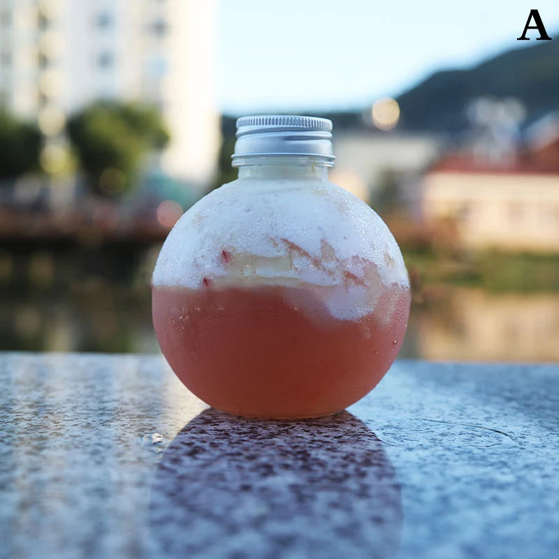 500ML Kawaii Bear Water Bottle For Milk Tea Coffee Juice Portable Drinking Cup Home Transparent Juicing Beverage Drink Bottles