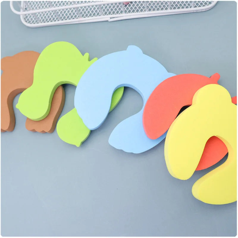 Children Doorstop Door Clip Soft Foam Door Stopper Holder EVA C Shape Kids Doorstops Baby Safety Locks Finger Security Protecter