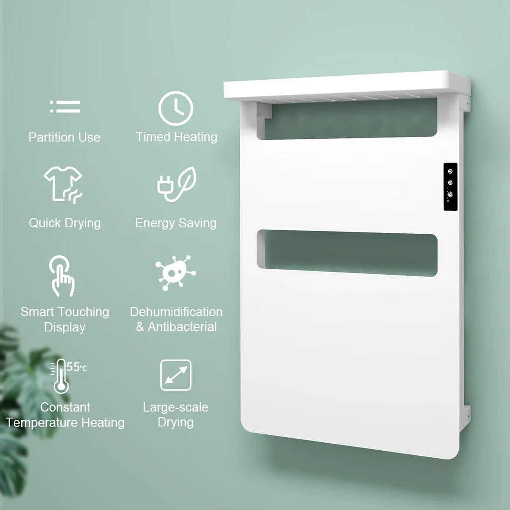 Infrarotheizung bathroom accessories wall mounted electric towel warmer holder with smart touch control