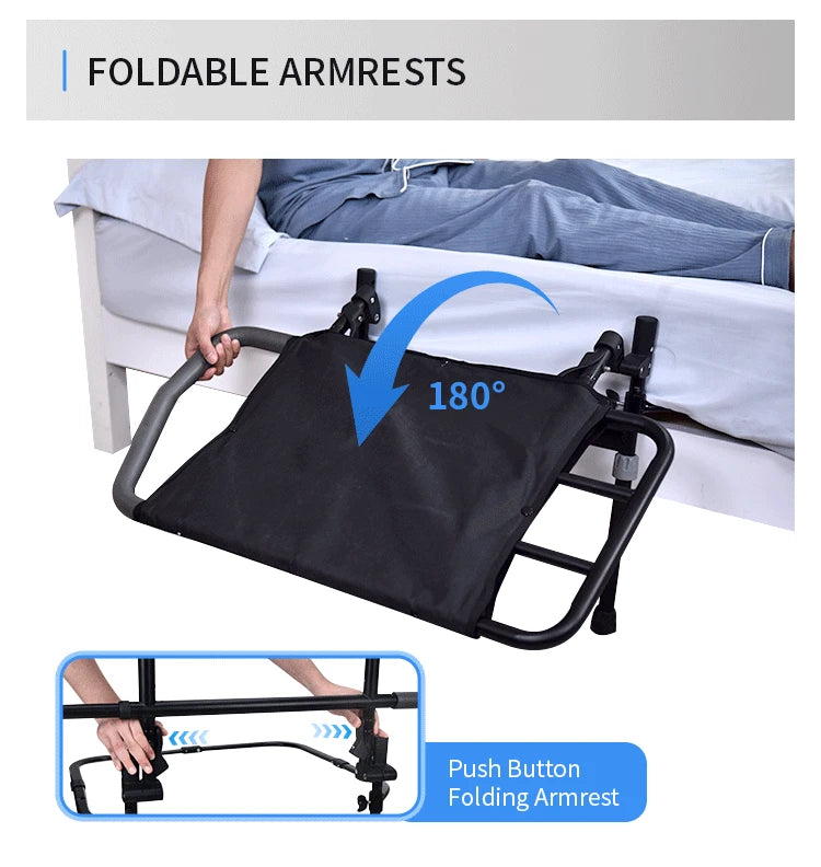 Factory Price Adult Bed Side Supporting Hand Rail Bed Assist Rail for Elderly Pregnant Handicapped People
