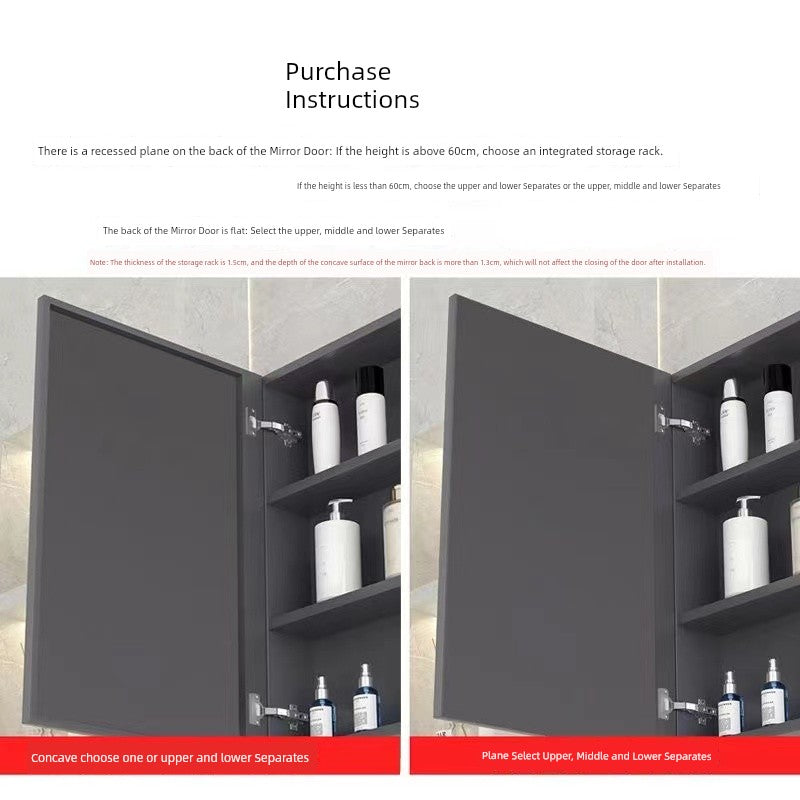Accessible Luxury Cosmetics Storage Rack Punch-Free Bathroom Cabinet
