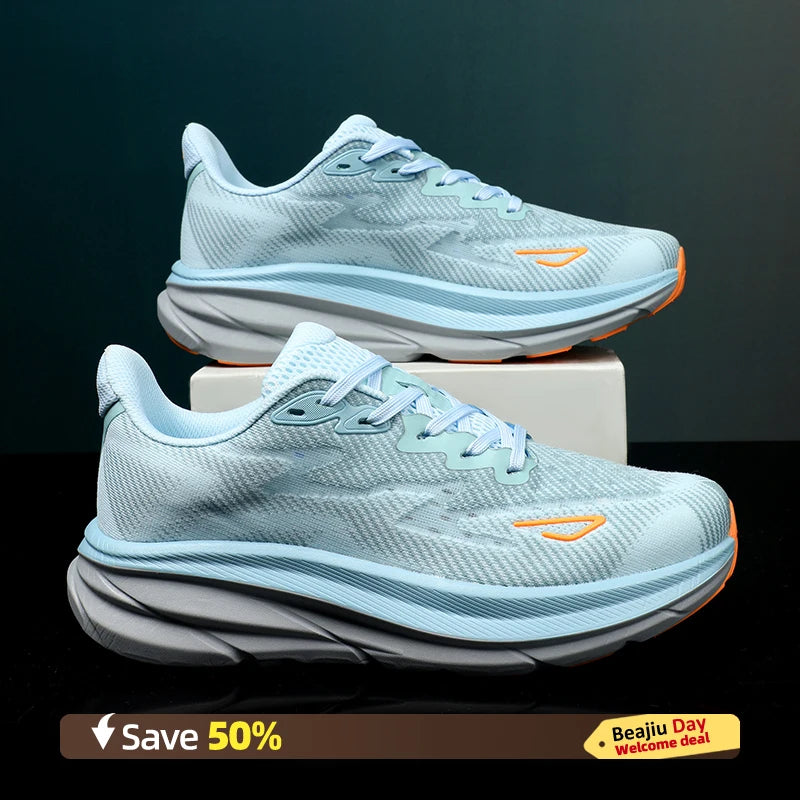 Men Sports Running Shoes Leisure cushioning Breathable Lightweight Women's Comfortable Athletic Nonskid Marathon Sneakers