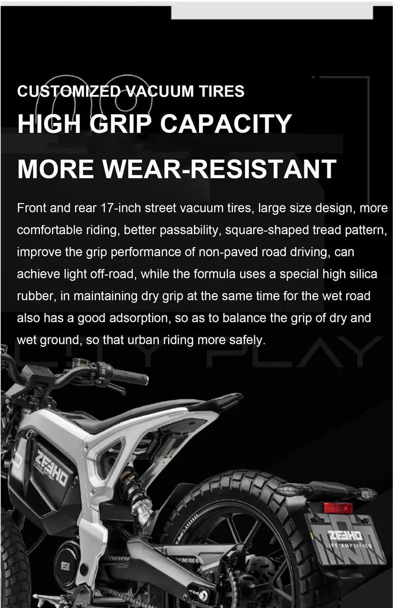17" urban e-bike e-scooter CITY XC electric cross-country mid-motor mobility excursions e-bike