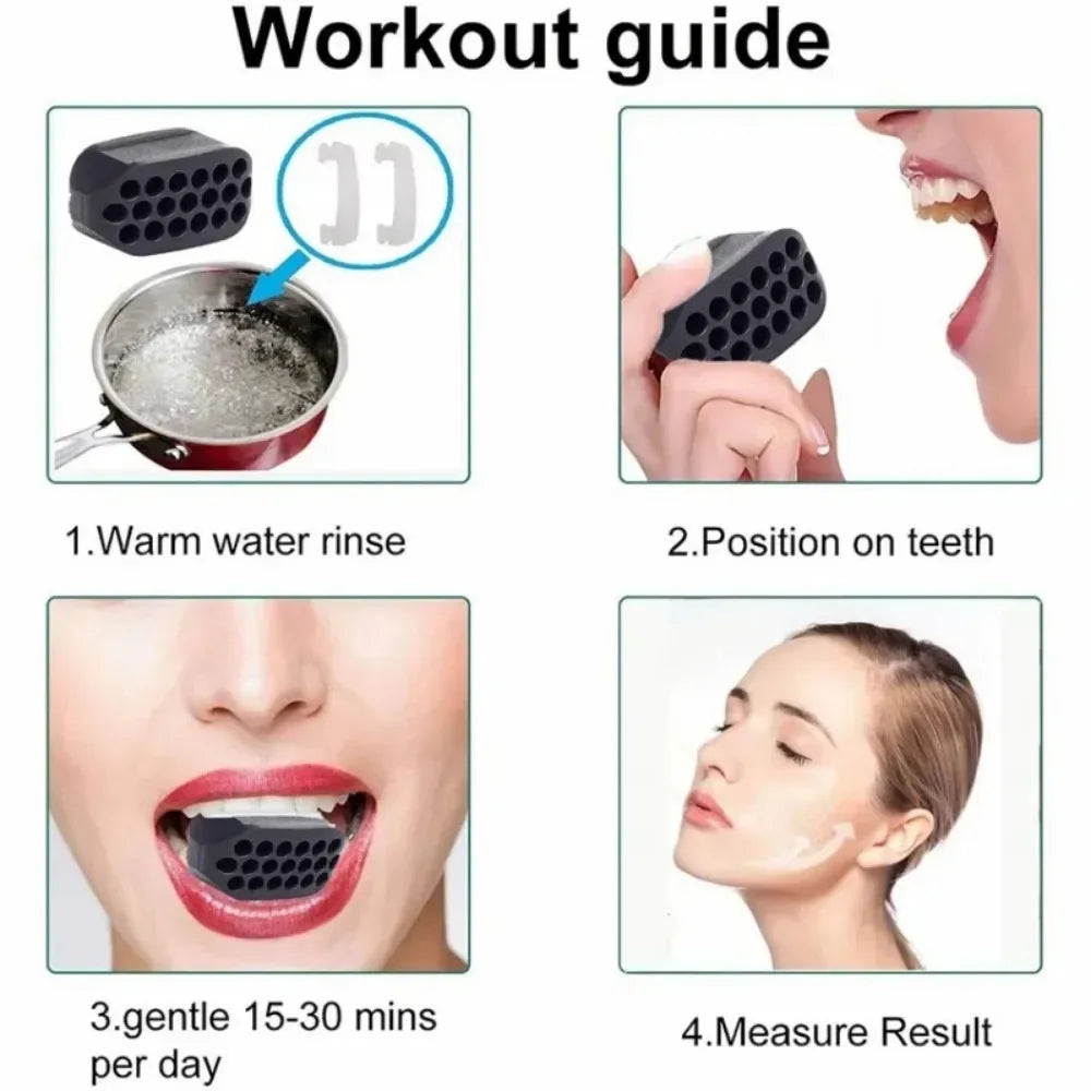 Jaw Exerciser Ball Jaw Trainer Face Facial Muscle Exercise Ball Chew Ball Face Muscle Training Fitness Equipment