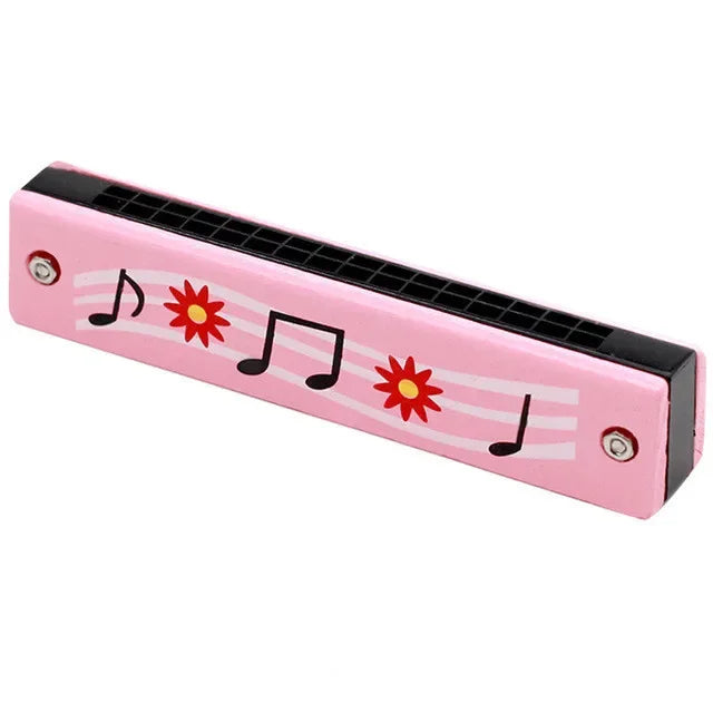 16 Holes Cute Harmonica Musical instrument Montessori Educational Toys Cartoon Pattern Kids Wind Instrument Children Gift Kids