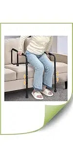 Trapeze Bar for Bed Mobility Aids, Bedside Pull Up Bar, Bed Lift for Elderly Seniors Transfer Rail, Medical Trapeze