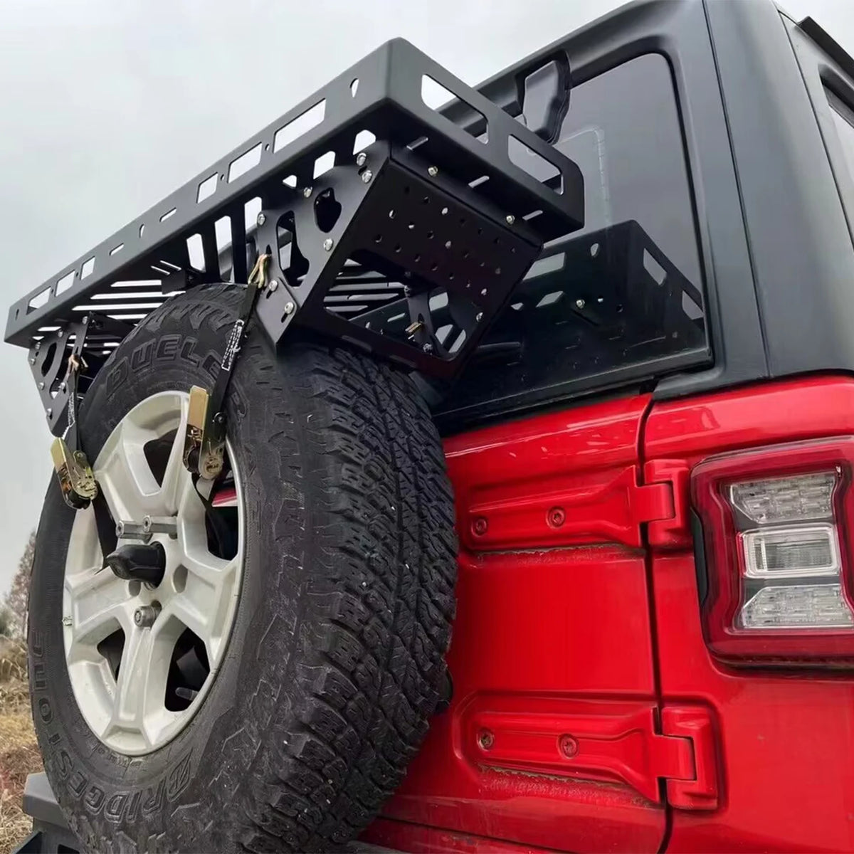 Summer Travel& Camping JK JL  Spare tire holder loaded 60kg with 35 inch tire  Aluminum alloy for jeep for wrangler