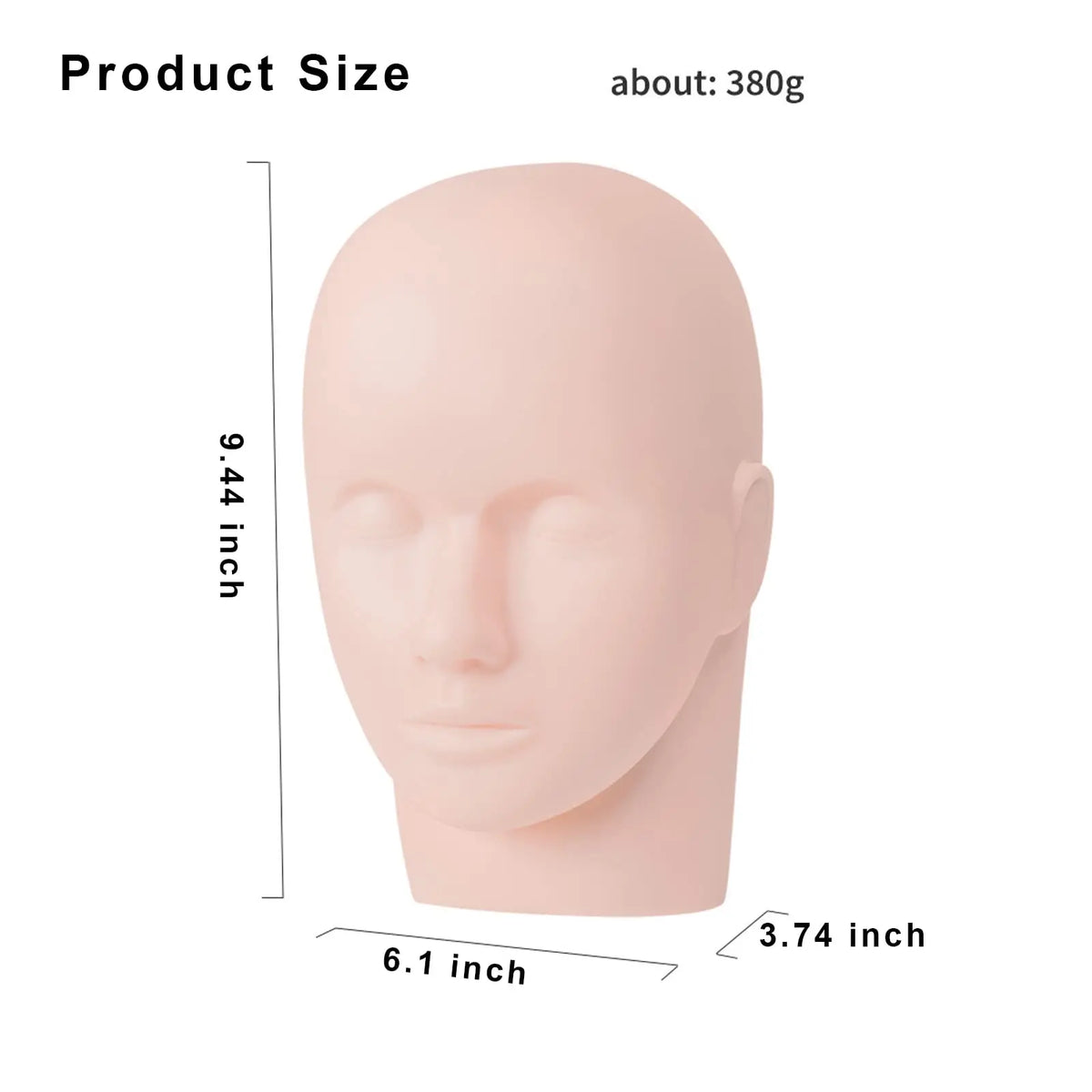 Lash Mannequin Head Professional Make Up Paint Eye Lash Extention Practice Training Head Soft Manikin Cosmetology Mannequin Doll