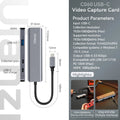 Ulanzi Video Capture Card USB 3.0 HDMI USB-C 1080P For OBS Capturing Game Card Live Streaming 60fps HD Video Recorder Grabber