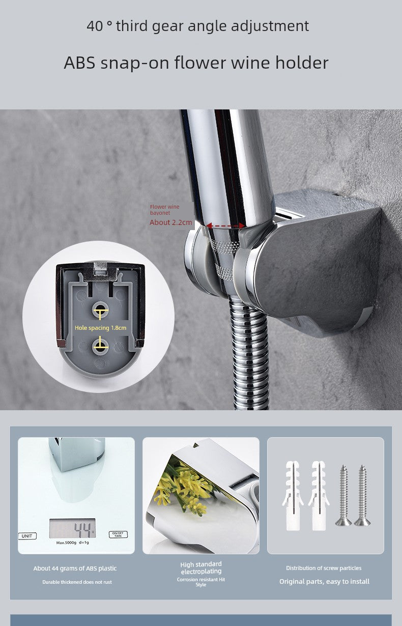 Fixed Seat Shower Head Old-Fashioned Screw Shower Bracket