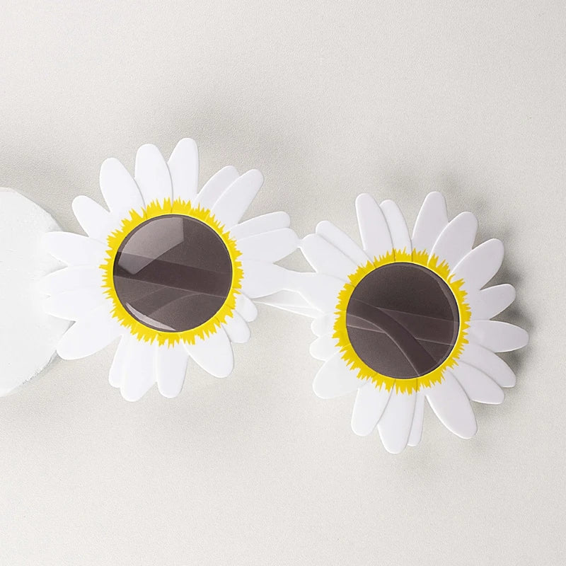 Funny Crazy Party Dress Glasses Sunflower Shape Sunglasses Accessories Novelty Costume Party Carnival Glasses Event Decoration
