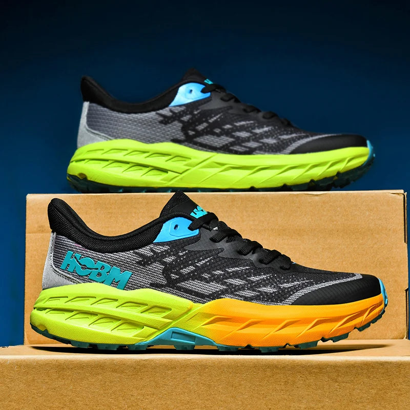 Sneakers Men Sports Running Shoes Casual Marathon Breathable Lightweight Comfortable Athletic Nonskid Walking Sneakers Outdoors