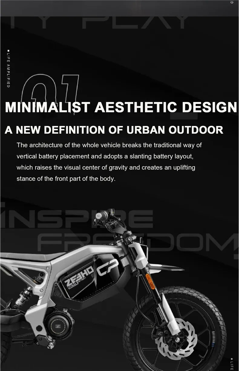 17" urban e-bike e-scooter CITY XC electric cross-country mid-motor mobility excursions e-bike