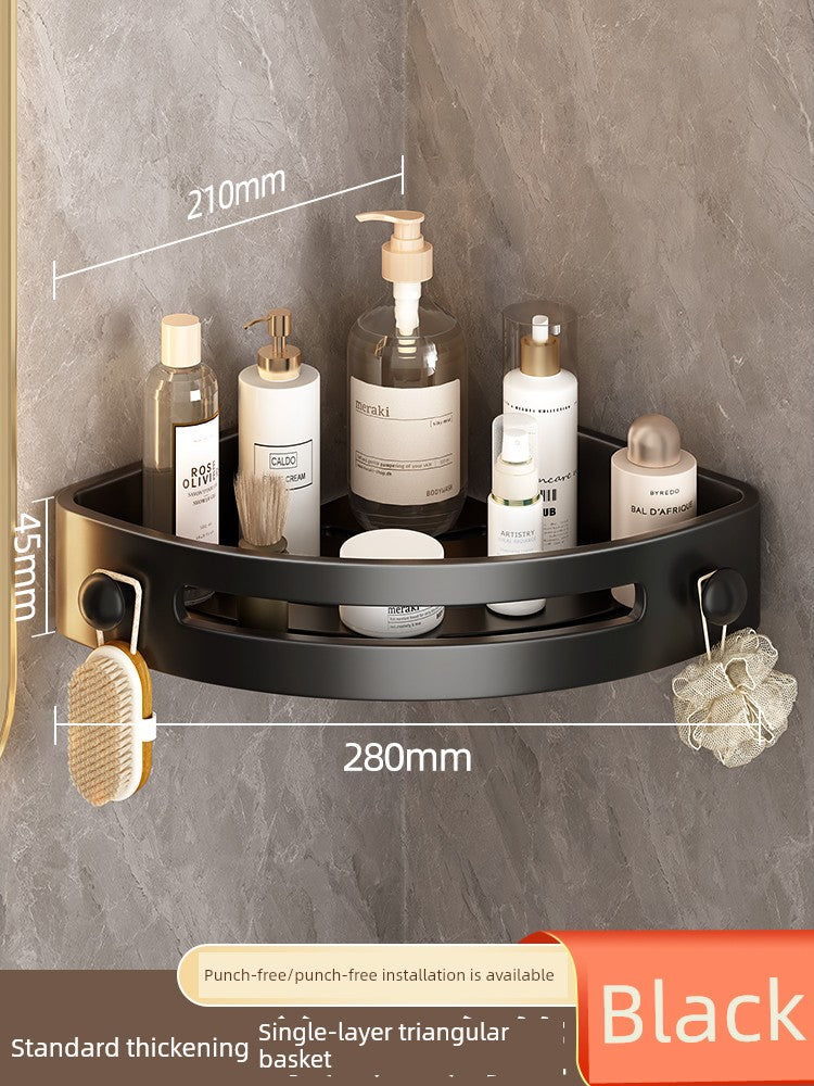 Toilet Punch-Free Wall-Mounted Bath Storage Rack