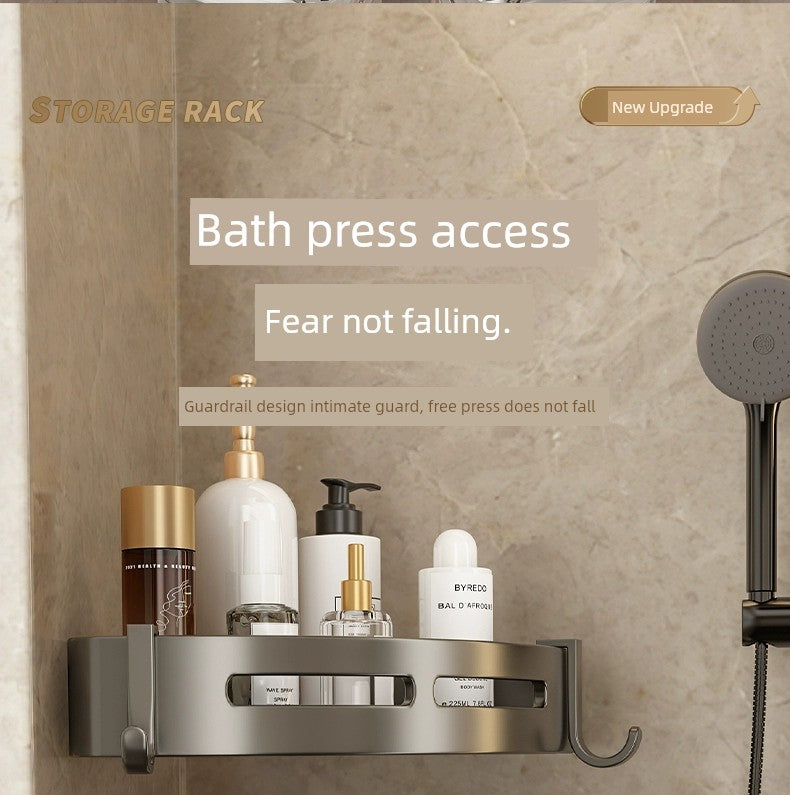 Toilet Punch-Free Wall-Mounted Bath Storage Rack