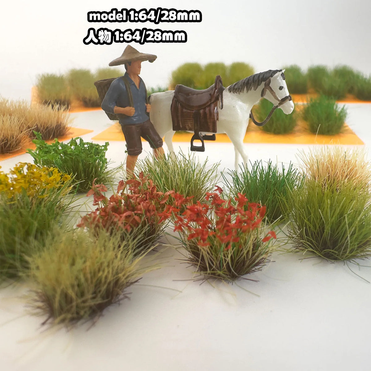 Simulation Miniature Grass Cluster Plants Diy Model Bushes Materials Building Garden Sand Table Scene Layout Diorama Kits 1Box