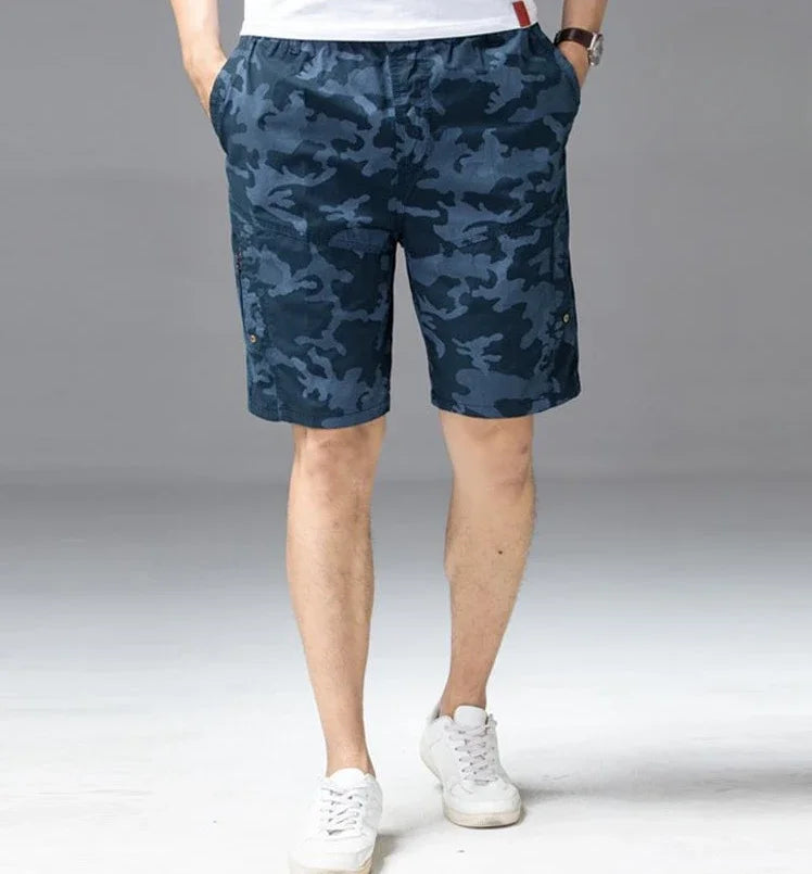 Male Short Pants Hiking Blue Camouflage Men's Cargo Shorts Camo Designer Jorts Streetwear Comfortable Y2k Clothing Young On Sale