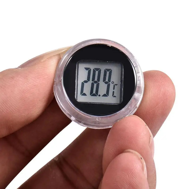 Motorcycle Digital Thermometer Clock Durable Waterproof Motorbike Meter Bathroom Bedroom Interior Watches Instrument Accessoris