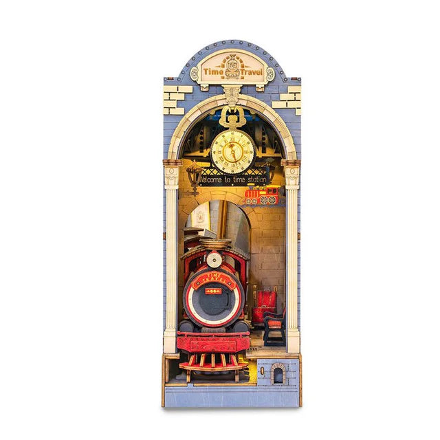 Robotime Rolife DIY Book Nook Wooden Miniature Doll House for Bookshelf Insert Furniture