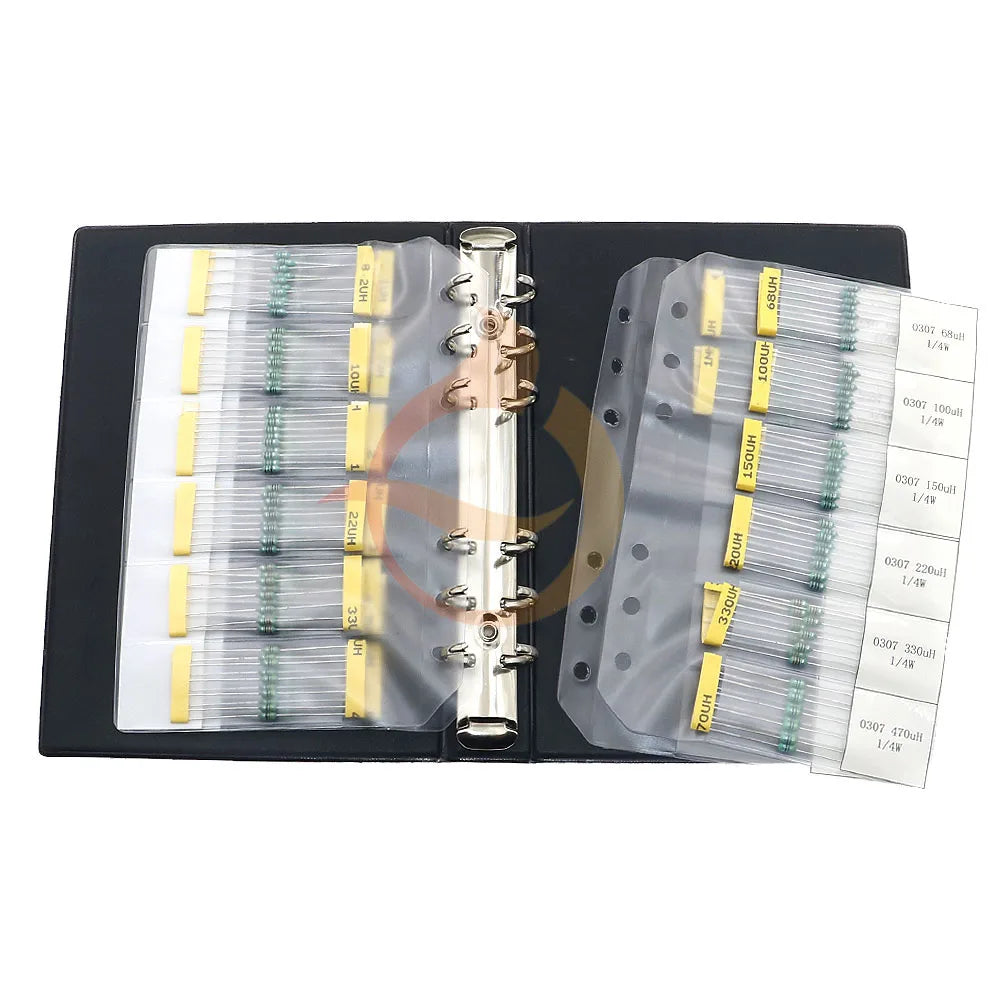0307 0410 0510 Color ring inductor  Sample Book Assorted Kit 1uH2.2uH3.3uH4.7uH6.8uH10uH22uH33uH47uH100uH220uH470uH680uH1mH2.2mH