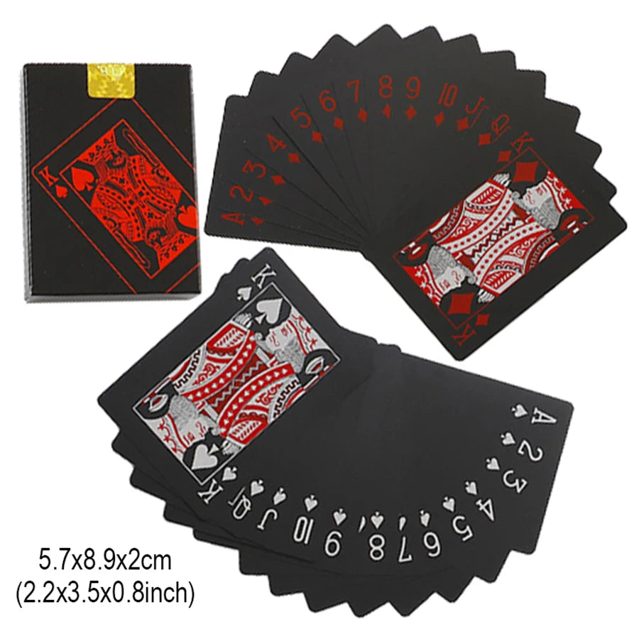 Black blue Playing Card Poker Game Deck red yellow Poker Suit Plastic Magic Waterproof Deck Of Card Magic Water Gift Collection