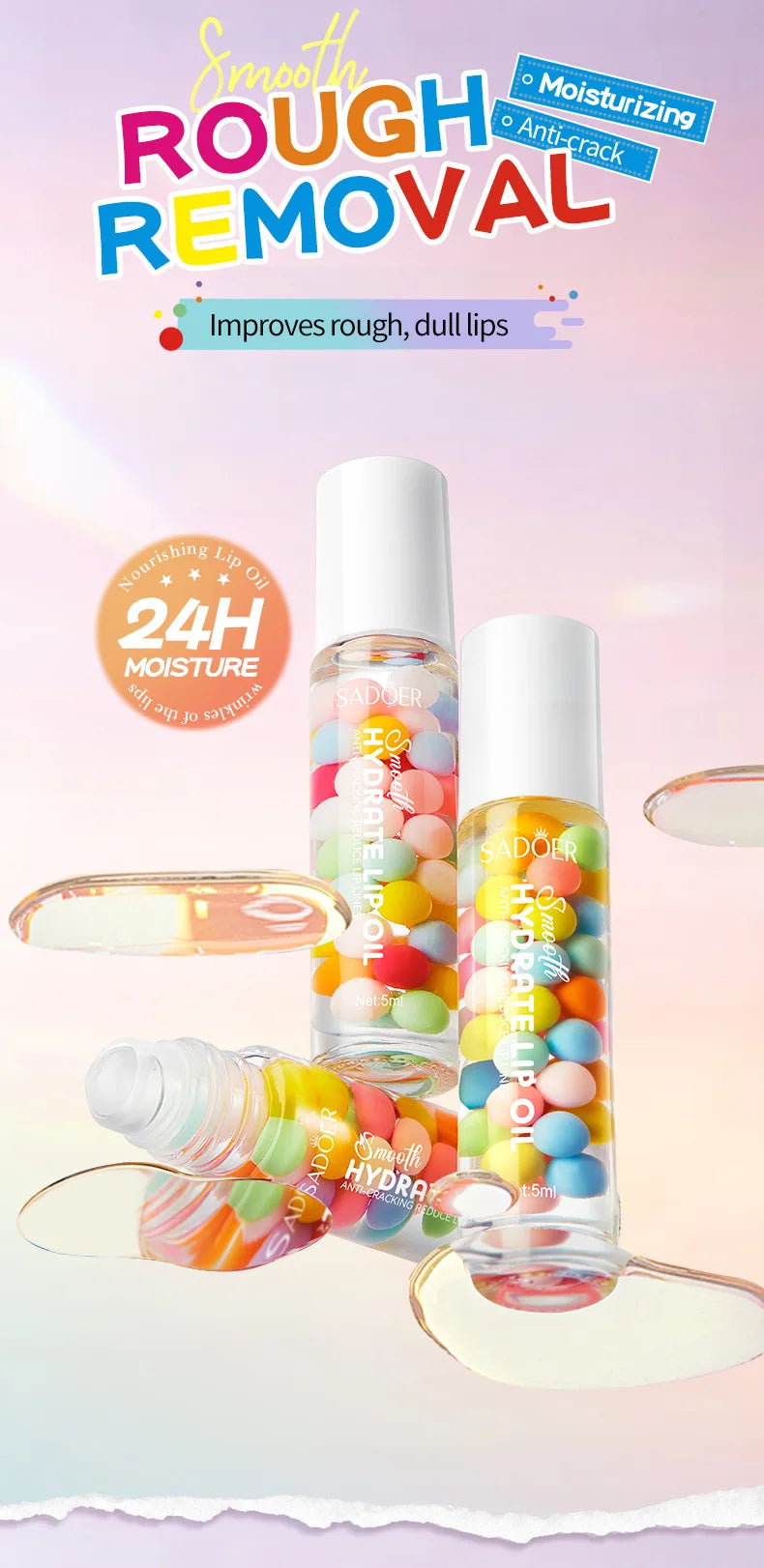 Remove Dark Lip Oil Lightening Melanin Mask Gloss Exfoliating Clean Moisturizer Korean Care SADOER Makeup Beauty Health Products
