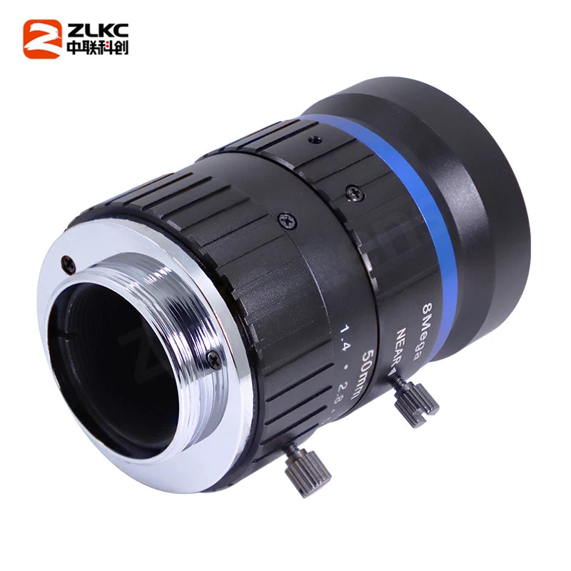 50 mm Lens C Mount Camera Lens 1 Inch 8MP F1.4 Manual Iris FA High Resolution Machine Vision for Industrial/Surveillance Camera